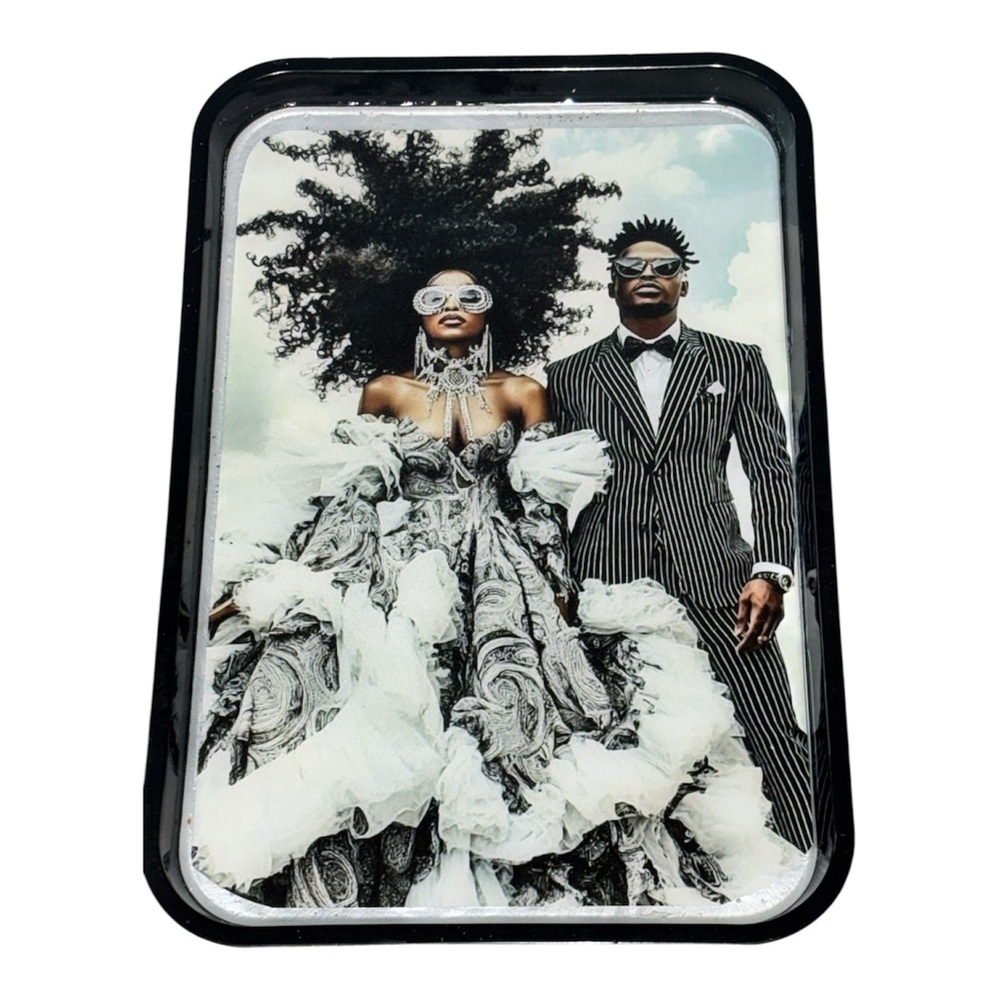 NORE’S NOVELTIES Handcrafted Decorative Serving/ Vanity Tray “BLISS”